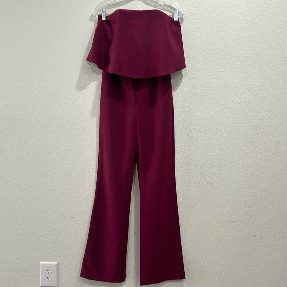 Socialite Strapless Popover Jumpsuit SZ small